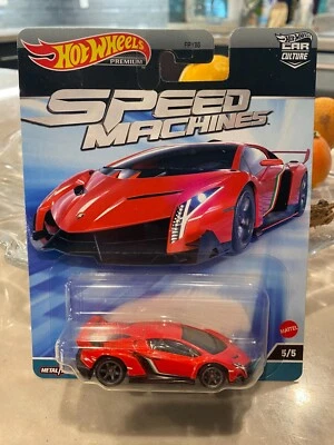 Hot Wheels 2023 Premium Car Culture Speed Machines Lamborghini Veneno - Immagine 1 di 2