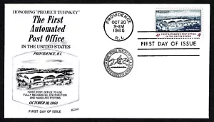 USA, SCOTT # 1164, FLEETWOOD FDC COVER OF FIRST AUTOMATED POST OFFICE 1960 - Picture 1 of 1
