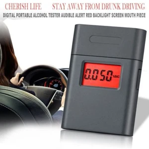 Professional Digital LCD Breath Alcohol Tester Breathalyzer Mini Analyzer AT838 - Imagen 1 de 1