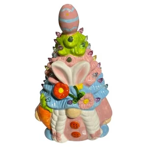 Glas Osterdeko Osterwichtel Ostern gesichtslos gefüllt mit Haseneiern - Bild 1 von 4