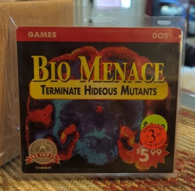 Vintage Factory SEALED New Old Stock Bio Menace DOS 3.5" Disk Software 1993 - Image 1 of 4