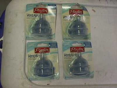 Силиконы Playtex VentAire Advanced Nipples Wide Slow 0-3 месяца - 4 упаковки НОВЫЕ - Изображение 1 из 2