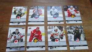 2008-09 UPPER DECK HOCKEY ALL WORLD TEAM INSERT SET MINT - CROSBY OVECHKIN KANE