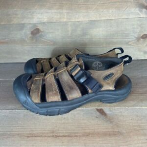 Keen Newport Mens size 8 shoes brown leather waterproof athletic sandals