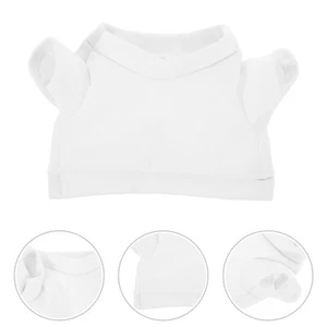 Blank Bear Shirt For Stuffed Animals Diy Clothing Accessories Set White Plush - Picture 1 of 12