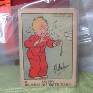 SKIPPY Comic-Strip Percy Crosby Cartoon Karte 1933 Vintage Promotion Wheaties Müsli - Bild 1 von 3