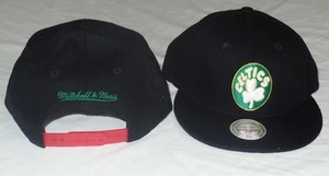 Boston Celtics Mütze schwarz Druckknopflasche verstellbar Mitchell and Ness 30 $ älterer Stil  - Bild 1 von 3