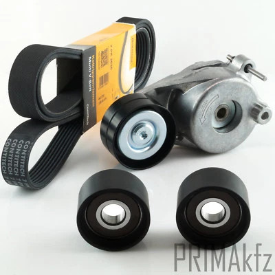 CONTI Keilrippenriemen + Riemenspanner für Mercedes 2987 ccm W204 W211 W164 906  - Bild 1 von 4