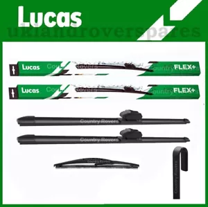 SUZUKI VITARA WIPER BLADES LUCAS FRONT 24" & 16" & 10" REAR 2015 Onward SET OF 3 - Picture 1 of 14