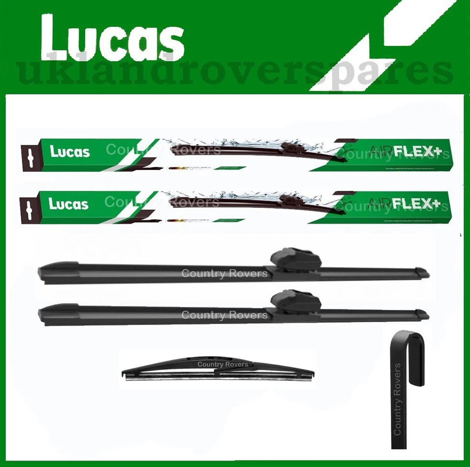 ЛЕЗВИЯ СТЕКЛООЧИСТИТЕЛЯ SUZUKI VITARA LUCAS ПЕРЕДНИЕ 24 дюйма и 16 дюймов и 10 дюймов задние 2015 г. НАБОР ИЗ 3 - Изображение 1 из 4