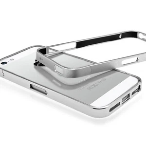 iPhone 5 5S Aluminium Bumper Schale Schutz Hülle Case Design in silber - Bild 1 von 8