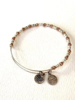Brazalete Brazalete Extensible ALEX & ANI Pequeño Semilla Tono Plata Cobre Foto 1 de 4