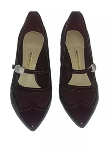 Dana Buchman elegante Pumps Schuhe Größe 10M Mary Jane Lackleder hoher Absatz Damen - Bild 1 von 5