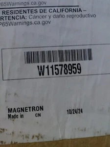 NEW OEM Whirlpool Microwave Magnetron W11578959 W11504545  Fast Shipping  - Picture 1 of 1