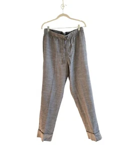 Neu mit Etikett Levi Strauss Baumwollhose Damen Gr. M elastischer Bund Nadelstreifen Taschen - Bild 1 von 6