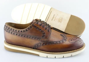 Herren Magnanni "Stefano" Cuero Braun Leder Budapester Oxford-Schuhe Größe US 8-D - Bild 1 von 6