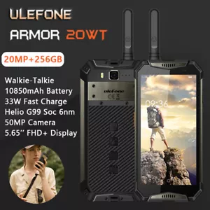 5.65'' Ulefone Armor 20WT 10850mAh Walkie-Talkie Phone Waterproof 20GB+256GB NFC - Picture 1 of 15
