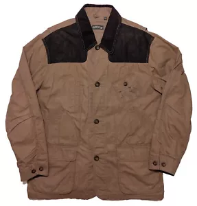ORVIS Newsland Field Coat Giacca da Caccia 18NX Marrone Beige Large L - Foto 1 di 8
