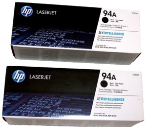Zwei HP 94A CF294A Schwarz Original Laser Jet Tonerkartusche NEU VERSIEGELT KOSTENLOSER VERSAND! - Bild 1 von 1