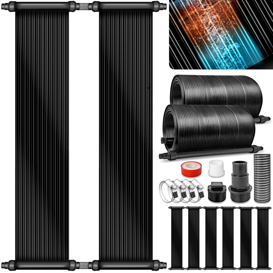 tillvex® Solarheizung Pool Solarkollektor Poolheizung Solarmatte Solarabsorber - Bild 1 von 4