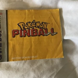 Pokemon Pinball (Nintendo Game Boy Color, GBC, 1999) SOLO MANUAL, SIN JUEGO - Imagen 1 de 3