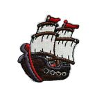 Pirate Ship Embroidered Patch Iron On Sew On Transfer