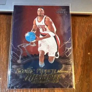 Tarjeta de inserción de lámina cumplida Scottie Pippen 1999-00 Fleer Force Mission #MA12 - Imagen 1 de 6