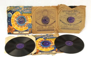 6x "What your birthstars foretell" Horoskop -20 cm - 78rpm Schellackplatte M181 - Bild 1 von 7