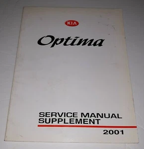 2001 KIA Optima Service Manual Supplement 2001 - Picture 1 of 8