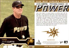 John Curtis 2006 MultiAd West Virginia Power #26 RC Card *AutographDen*