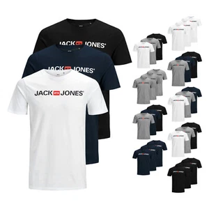 3er Pack JACK & JONES Herren Shirts T-Shirts Logo Tee Crew Neck - Bild 1 von 13
