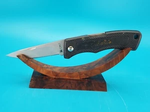 CRKT 6401 Wrangler, Stainless Bead Blast Plain Blade, Black Zytel Handle - Picture 1 of 12