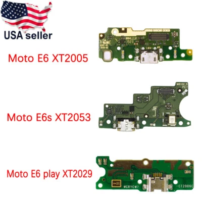 USB Charging Port Connector Board For Motorola Moto E6 XT2005 E6s XT2053 E6 play - Image 1 of 4