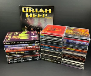 Uriah Heep RIESIGES SELTENES Lot: 33 CD-Veröffentlichungen (39 Discs), 9 DVDs (12 Discs) 1 Journal - Bild 1 von 24