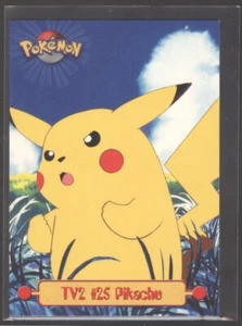 #TV2 Pikachu | 1999 Pokémon TV Anime S1 | EX | Black Logo - Picture 1 of 2
