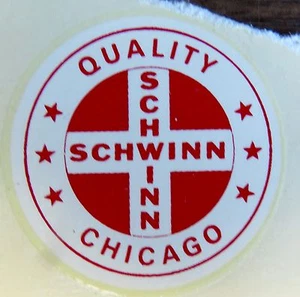 Calcomanía Schwinn cruz de calidad para tubo de asiento en bicicleta vintage de 1,5 in - Imagen 1 de 1