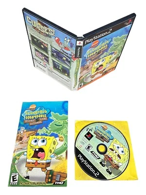 Sony PlayStation 2 PS2 CIB Complete SpongeBob Squarepants Revenge of the Flying - Image 1 of 3