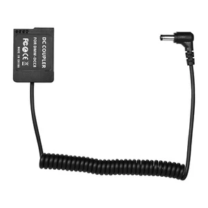 【US】Decodiertes DMW-BLC12/DCC8 Dummy Akku DC Koppler Kabel für Panasonic G85 G7 - Bild 1 von 4