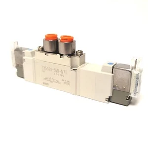 "Válvula solenoide doble de 5 puertos SMC SY5320-5MZ-N7T 3 posiciones, 24 VDC, 1/4" - Imagen 1 de 7