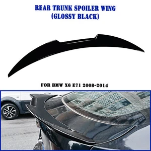 For BMW X Series X6 E71 2008-2014 Rear Trunk Spoiler Splitter Wing Black - Bild 1 von 11