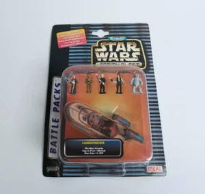 STAR WARS MICRO MACHINES ACTION FLEET LANDSPEEDER SET FIGURE CARDED - Picture 1 of 2
