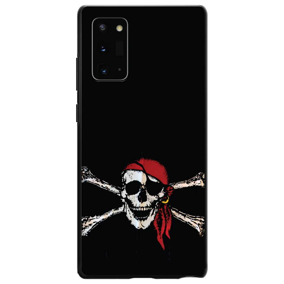 Funda Rígida para Samsung Galaxy Note Negra Roja Bandera Pirata Foto 1 de 1