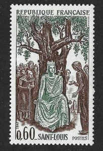 FRANCIA 1967 SG 1771 - HISTORIA DE FRANCIA San Luis - 60c. Como nuevo MNH - Imagen 1 de 1