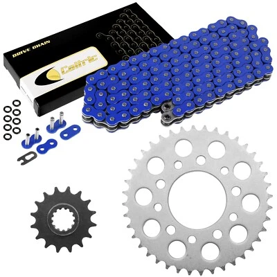 Cadena de transmisión y piñones de junta tórica azul para Honda VF750C Magna 750 Rc43 1994-2004 Foto 1 de 4