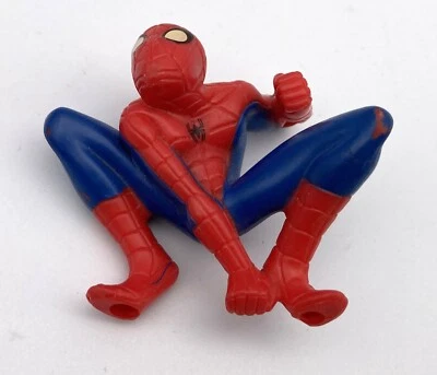 Espectacular figura de juguete suelta de Spider-Man agachado Burger King 2009 Marvel Foto 1 de 3