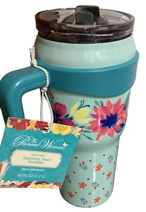 The Pioneer Woman Bicchiere Floreale Fresco Acciaio Inox Isolato Roadster 40 oz - Foto 1 di 8