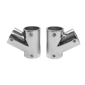Raccordi corrimano barca acciaio inox 3 vie destra/sinistra T 60° connettore tubo - Foto 1 di 10