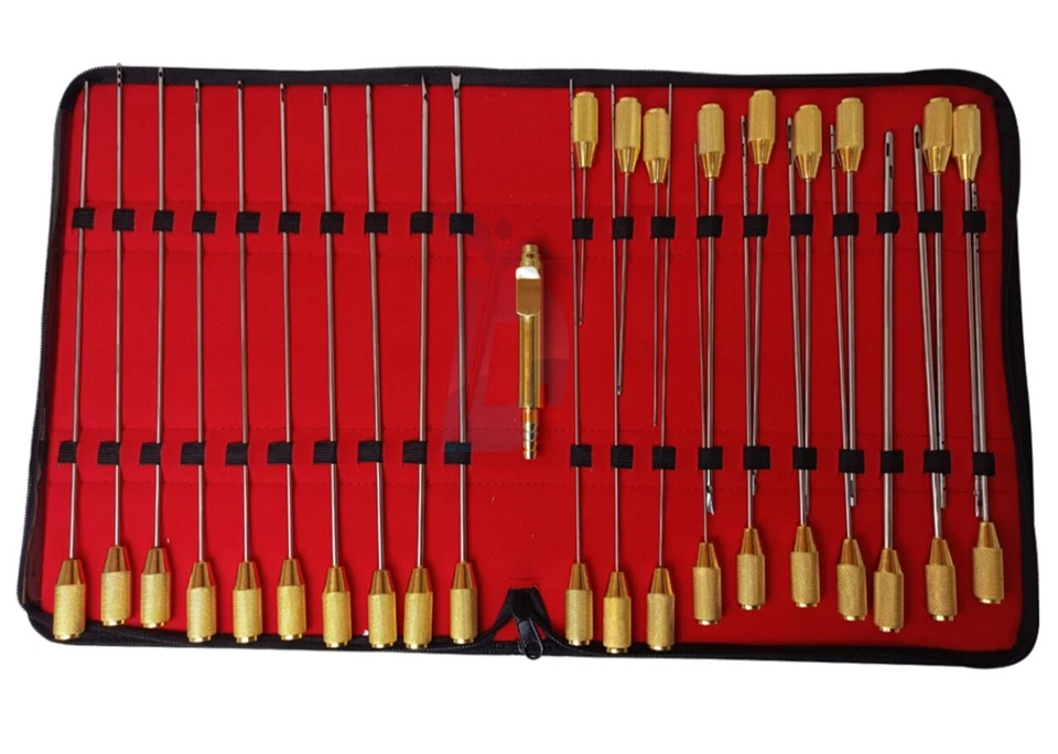 29Pcs Liposuction Cannulas Set with Handle , Cosmetic Surgery , Premium Quality - Image 1 of 4