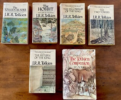 Hobbit And Lord of the Rings Tolkien Reader,  Set, + Tolkien Companion 1976 PB Foto 1 de 4