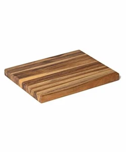 Schneidebrett N°104 aus Teakholz 30 x 22 x 2,5 cm FSC 100% - Bild 1 von 4